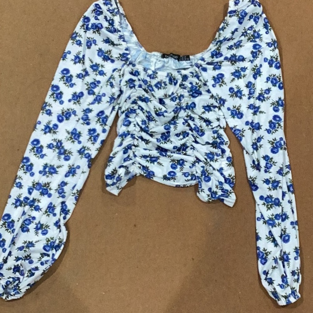 Floral long sleeve top